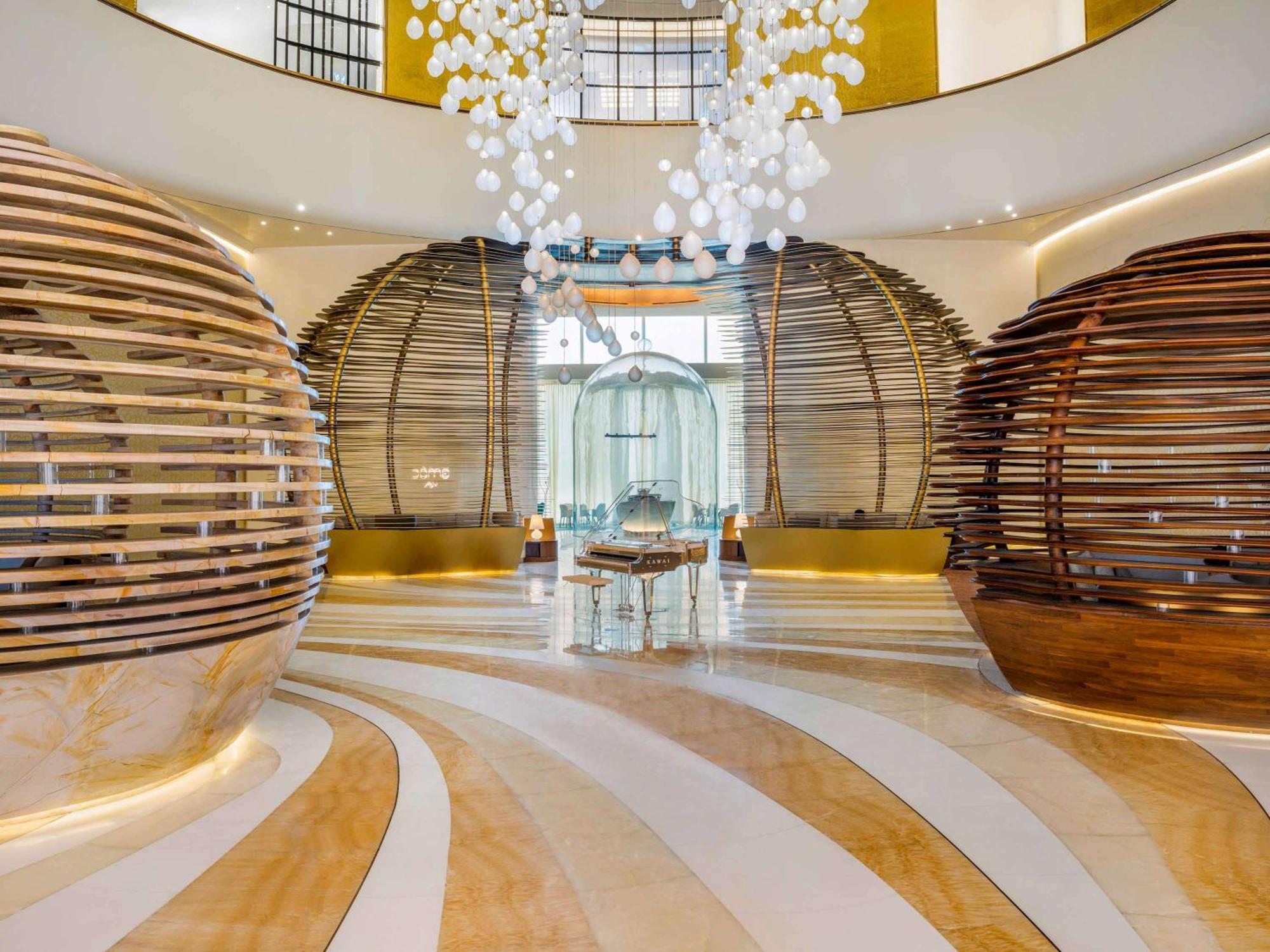 Fairmont Doha Hotell Lusail Exteriör bild The interior of the hotel
